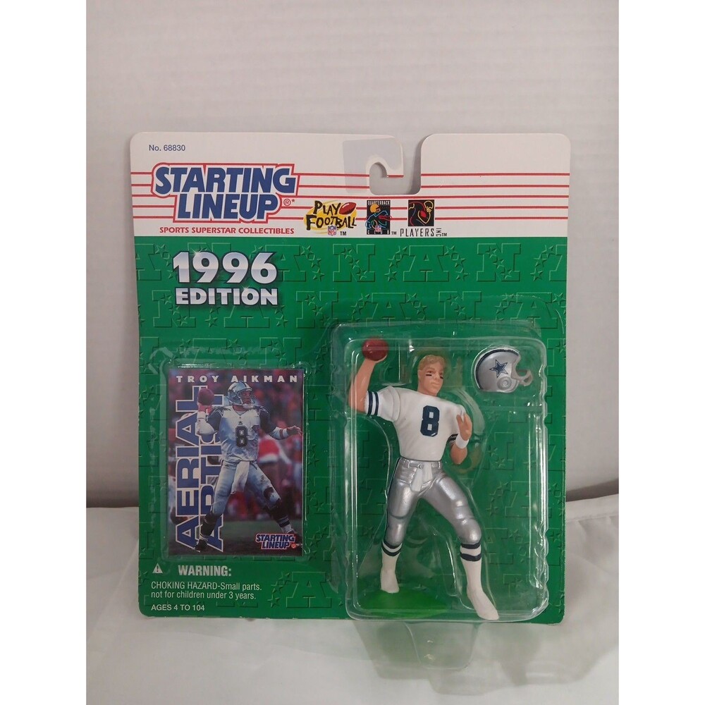 Troy Aikman 1996 Starting Lineup SLU Dallas Cowboys white jersey